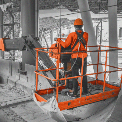 Construction crew on a build site