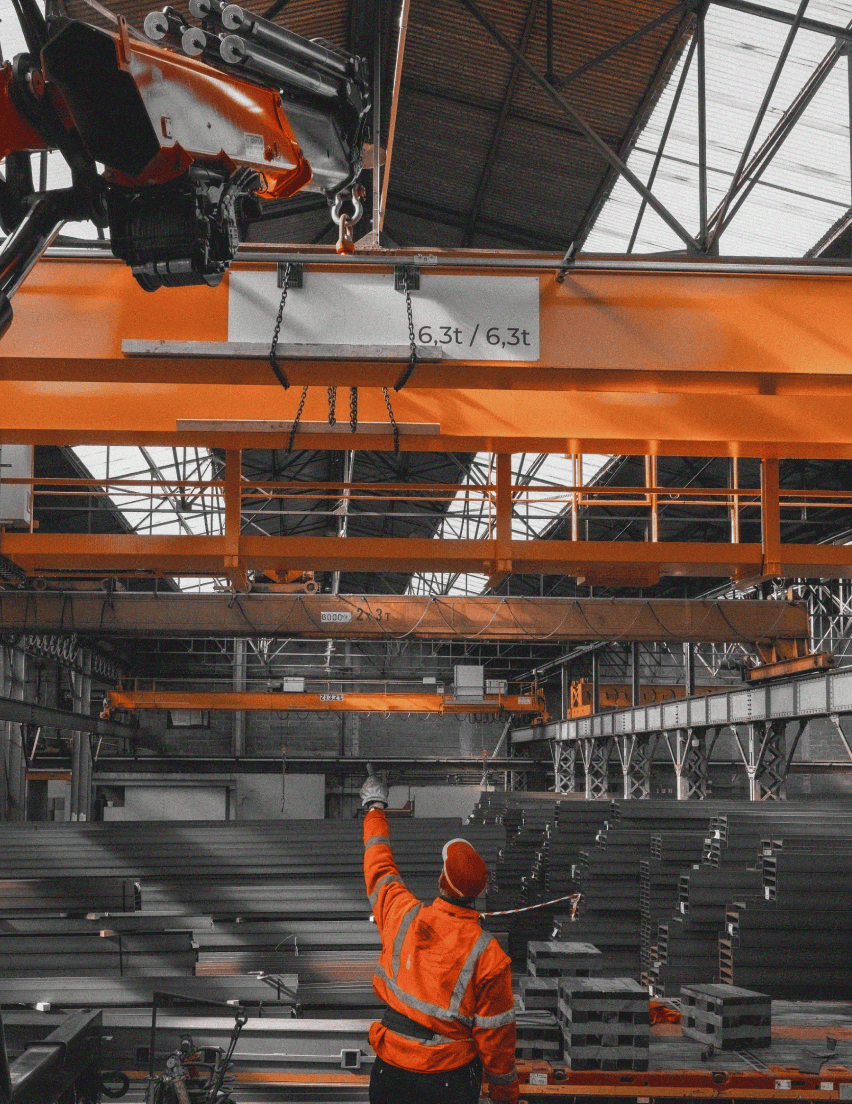 Robotic arms working an automated production line